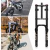 image:image20 Inch 40 Fat Tire Bike Air Suspension Fork  180mm Travel 135mm Hub Spacing Straight Tube MTB Manual Lockout QR 9mm Double Shoulder Bicycle Front Forks for Fat Snow Beach EBikeBlack