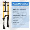 image:image20 Inch 40 Fat Tire Bike Air Suspension Fork  180mm Travel 135mm Hub Spacing Straight Tube MTB Manual Lockout QR 9mm Double Shoulder Bicycle Front Forks for Fat Snow Beach EBikeGold