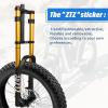 image:image20 Inch 40 Fat Tire Bike Air Suspension Fork  180mm Travel 135mm Hub Spacing Straight Tube MTB Manual Lockout QR 9mm Double Shoulder Bicycle Front Forks for Fat Snow Beach EBikeGold
