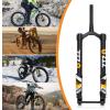 image:image2026 Inch 50 Fat Tire Bike Air Mountain Bike Inverted Suspension Fork Thru Axle 15  150mm MTB Manual Lockout Rebound Adjustment Straight Tapered Front Forks for Snow Beach EBikeSingle CrownTapered20 inch