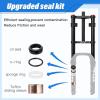 image:image26 Inch 40 Fat Tire Bike Air Suspension Fork  180mm Travel 135mm Hub Spacing Straight Tube MTB Manual Lockout QR 9mm Double Shoulder Bicycle Front Forks for Fat Snow Beach EBikeBlack