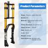 image:image26 Inch 40 Fat Tire Bike Air Suspension Fork  180mm Travel 135mm Hub Spacing Straight Tube MTB Manual Lockout QR 9mm Double Shoulder Bicycle Front Forks for Fat Snow Beach EBikeGold