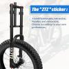 image:image26 Inch 40 Fat Tire Bike Air Suspension Fork  180mm Travel 135mm Hub Spacing Straight Tube MTB Manual Lockout QR 9mm Double Shoulder Bicycle Front Forks for Fat Snow Beach EBikeBlack