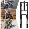 image:image26 Inch 40 Fat Tire Bike Air Suspension Fork  180mm Travel 135mm Hub Spacing Straight Tube MTB Manual Lockout QR 9mm Double Shoulder Bicycle Front Forks for Fat Snow Beach EBikeBlack