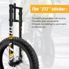 image:image26 Inch 50 Fat Tire Bike Air Mountain Bike Inverted Suspension Fork Thru Axle 15  150mm MTB Manual Lockout Rebound Adjustment Straight Tapered Front Forks for Snow Beach EBike