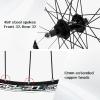image:image26 Mountain Bike Wheelset Quick Release MTB Bicycle Double Wall Rims MTB Wheel Set Ultralight Aluminum Alloy 32H Bike Wheels Compatible MFTZ50067 Speed FreewheelBlack