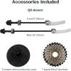 image:image26 Mountain Bike Wheelset Quick Release MTB Bicycle Double Wall Rims MTB Wheel Set Ultralight Aluminum Alloy 32H Bike Wheels Compatible MFTZ50067 Speed FreewheelSilver
