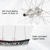 image:image26 Mountain Bike Wheelset Quick Release MTB Bicycle Double Wall Rims MTB Wheel Set Ultralight Aluminum Alloy 32H Bike Wheels Compatible MFTZ50067 Speed FreewheelSilver