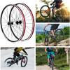 image:image26 Mountain Bike Wheelset Quick Release MTB Bicycle Double Wall Rims MTB Wheel Set Ultralight Aluminum Alloy 32H Bike Wheels Compatible MFTZ50067 Speed FreewheelBlack