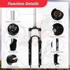 image:image2627529 Inch MTB Suspension Fork Travel 120mm 286mm Straight Tube QR 9mm 100mm Spacing Hub Crown Lockout Aluminum Alloy Shock Absorber XC Mountain Bike Front Fork26 inch