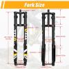 image:image29 Inch Mountain Bike Air Inverted Suspension Fork Thru Axle 15  110mm Travel 200mm Double Crown MTB Manual Lockout Rebound Adjustment Straight Tapered Disc Brake Bicycle Front ForksDouble CrownStraight29 inch