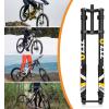 image:image29 Inch Mountain Bike Air Inverted Suspension Fork Thru Axle 15  110mm Travel 200mm Double Crown MTB Manual Lockout Rebound Adjustment Straight Tapered Disc Brake Bicycle Front ForksDouble CrownStraight29 inch
