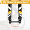 image:image29 Inch Mountain Bike Air Inverted Suspension Fork Thru Axle 15  110mm Travel 200mm Double Crown MTB Manual Lockout Rebound Adjustment Straight Tapered Disc Brake Bicycle Front ForksDouble CrownStraight29 inch