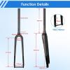 image:image700C Carbon Fiber MTB Front Fork Road Bike Fork Disc Brake Thru Axle 12mm100mm Gravel Fork Tapered Tube Superlight Mountain Bike Front ForksThru Axle 12mm100mm