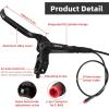 image:imageEBike Hydraulic Disc Brake Set 2PIN 2Pistons Electric PowerOff Hydraulic Brakes Set Left Front 950mm Right Rear 1880mm PreBled with Mineral Oil Brakes Kit for eBike MTB ScootersBlack