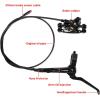 image:imageEBike Hydraulic Disc Brake Set 2PIN 2Pistons Electric PowerOff Hydraulic Brakes Set Left Front 950mm Right Rear 1880mm PreBled with Mineral Oil Brakes Kit for eBike MTB ScootersBlack