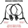 image:imageEBike Hydraulic Disc Brake Set 2PIN 2Pistons Electric PowerOff Hydraulic Brakes Set Left Front 950mm Right Rear 1880mm PreBled with Mineral Oil Brakes Kit for eBike MTB ScootersBlack