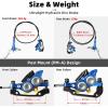 image:imageMTB Hydraulic Disc Brake Set 4 Pistons Front 850mm and Rear 1580mm Hydraulic Brakes with Aluminum Alloy Lever with Caliper Ceramic Brake Pad Fit Mountain Bike Ebike Fat BikePreBledBlue