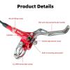image:imageMTB Hydraulic Disc Brake Set 4 Pistons Front 850mm and Rear 1580mm Hydraulic Brakes with Aluminum Alloy Lever with Caliper Ceramic Brake Pad Fit Mountain Bike Ebike Fat BikePreBledRed