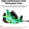 image:imageMTB Hydraulic Disc Brake Set 4 Pistons Front 850mm and Rear 1580mm Hydraulic Brakes with Aluminum Alloy Lever with Caliper Ceramic Brake Pad Fit Mountain Bike Ebike Fat BikePreBledGreen