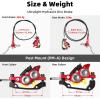 image:imageMTB Hydraulic Disc Brake Set 4 Pistons Front 850mm and Rear 1580mm Hydraulic Brakes with Aluminum Alloy Lever with Caliper Ceramic Brake Pad Fit Mountain Bike Ebike Fat BikePreBledRed