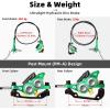 image:imageMTB Hydraulic Disc Brake Set 4 Pistons Front 850mm and Rear 1580mm Hydraulic Brakes with Aluminum Alloy Lever with Caliper Ceramic Brake Pad Fit Mountain Bike Ebike Fat BikePreBledGreen