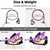 image:imageMTB Hydraulic Disc Brake Set 4 Pistons Front 850mm and Rear 1580mm Hydraulic Brakes with Aluminum Alloy Lever with Caliper Ceramic Brake Pad Fit Mountain Bike Ebike Fat BikePreBledPurple