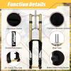 image:imageZ00M 27529 Inch MTB Bike Suspension Fork  170mm Travel 110mm Hub Spacing 118 Straight Tube Thru Axle 20mm Double Shoulder Aluminum Alloy Bikes Fork