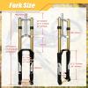 image:imageZ00M 27529 Inch MTB Bike Suspension Fork  170mm Travel 110mm Hub Spacing 118 Straight Tube Thru Axle 20mm Double Shoulder Aluminum Alloy Bikes Fork