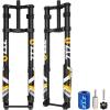 image:image26 Inch 50 Fat Tire Bike Air Mountain Bike Inverted Suspension Fork Thru Axle 15  150mm MTB Manual Lockout Rebound Adjustment Straight Tapered Front Forks for Snow Beach EBike