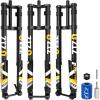 image:image29 Inch Mountain Bike Air Inverted Suspension Fork Thru Axle 15  110mm Travel 200mm Double Crown MTB Manual Lockout Rebound Adjustment Straight Tapered Disc Brake Bicycle Front ForksDouble CrownStraight29 inch