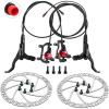 image:imageZ00M HB875E Ebike Hydraulic Disc Brake Set Electric PowerOff Hydraulic Brake Set with 180mm Rotors PreBled with Mineral Oil Brakes Kit for eBike Mountain Bike Road BikeEbike Brakes2180mm Rotors