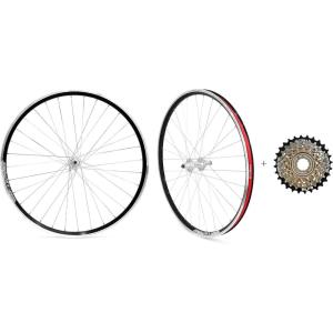 image:image26 Mountain Bike Wheelset Quick Release MTB Bicycle Double Wall Rims MTB Wheel Set Ultralight Aluminum Alloy 32H Bike Wheels Compatible MFTZ50067 Speed FreewheelSilver