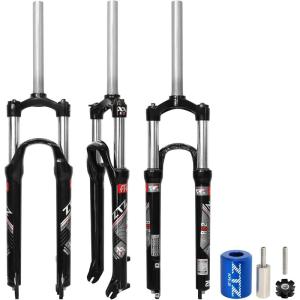 image:image2627529 Inch MTB Suspension Fork Travel 120mm 286mm Straight Tube QR 9mm 100mm Spacing Hub Crown Lockout Aluminum Alloy Shock Absorber XC Mountain Bike Front Fork26 inch