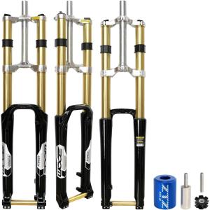 image:imageZ00M 27529 Inch MTB Bike Suspension Fork  170mm Travel 110mm Hub Spacing 118 Straight Tube Thru Axle 20mm Double Shoulder Aluminum Alloy Bikes Fork