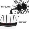 image:image2026 x 185 Heavy Duty Bike Rim Wheelsset Front and Rear Wheel 12 Gauge 48 Spokes Wheelset Double Wall Aluminum Alloy Bicycle Wheels Rims Disc Brake MTB Wheel Set26 inch