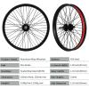 image:image2026 x 185 Heavy Duty Bike Rim Wheelsset Front and Rear Wheel 12 Gauge 48 Spokes Wheelset Double Wall Aluminum Alloy Bicycle Wheels Rims Disc Brake MTB Wheel Set20 Inch